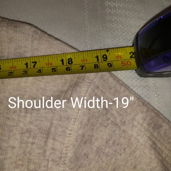 Chaps Womens Beige Top PLUS Sz 3X Lightweight Wide Ribbing Pockets River NWT - Picture 11 of 15